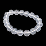 Japanese Natural Quartz 11mm Bead Bracelet 34.4g (ID:10082)