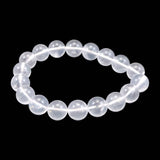 Japanese Natural Quartz 11mm Bead Bracelet 34.4g (ID:10082)