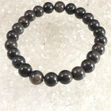 Japanese Natural Botan Stone 8mm Bead Bracelet 16.0g (ID:10223)