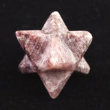 Japanese Natural Arknite Jasper 25.5mm Star Polyhedron 7.29g (ID:10405)