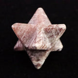 Japanese Natural Arknite Jasper 25.5mm Star Polyhedron 7.29g (ID:10405)