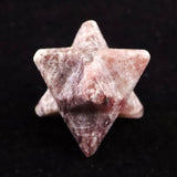 Japanese Natural Arknite Jasper 25.5mm Star Polyhedron 7.29g (ID:10405)