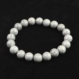 Japanese Natural Omi Rhyolite 10mm Bead Bracelet 28.0g (ID:10549)