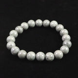Japanese Natural Omi Rhyolite 10mm Bead Bracelet 28.0g (ID:10549)