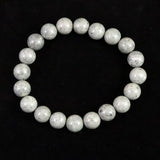 Japanese Natural Omi Rhyolite 10mm Bead Bracelet 28.0g (ID:10549)