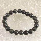 Japanese Natural Saji Stone 10mm Bead Bracelet 29.1g (ID:10706)