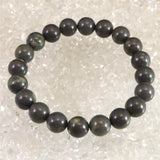 Japanese Natural Saji Stone 10mm Bead Bracelet 29.1g (ID:10706)