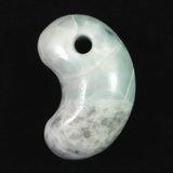 Natural Itoigawa Jadeite Blue 26mm Magatama 9.3g with Certificate (ID:10796)
