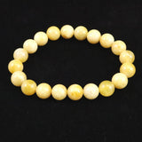 Japanese Natural Yellow Quartz 10mm Bead Bracelet 30.1g (ID:10915)