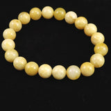 Japanese Natural Yellow Quartz 10mm Bead Bracelet 30.1g (ID:10915)