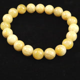 Japanese Natural Yellow Quartz 10mm Bead Bracelet 30.1g (ID:10915)