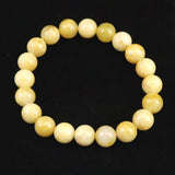 Japanese Natural Yellow Quartz 10mm Bead Bracelet 30.1g (ID:10915)
