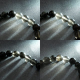 Japanese Natural Obsidian 7.5mm Bead Bracelet 12.8g (ID:11527)