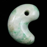 Natural Itoigawa Jadeite Light Green 28mm Magatama 13.05g with Certificate (ID:11594)