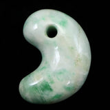 Natural Itoigawa Jadeite Light Green 28mm Magatama 13.05g with Certificate (ID:11594)