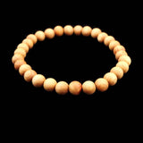 Japanese Natural Izumo Black Pine Wood 6mm Bead Bracelet 3.2g (ID:12077)