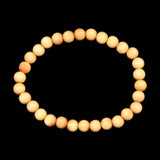 Japanese Natural Izumo Black Pine Wood 6mm Bead Bracelet 3.2g (ID:12077)