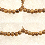 Japanese Natural Ise Cedar Wood 7mm Bead Bracelet 2.9g (ID:12171)