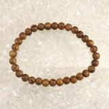Japanese Natural Ise Cedar Wood 7mm Bead Bracelet 2.9g (ID:12171)