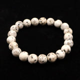 Japanese Natural Ise Granite 10mm Bead Bracelet 29.3g (ID:12371)