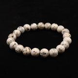 Japanese Natural Ise Granite 10mm Bead Bracelet 29.3g (ID:12371)