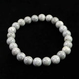 Japanese Natural Omi Rhyolite 8mm Bead Bracelet 17.8g (ID:12663)