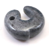Natural Itoigawa Jadeite Black 30mm Magatama 15.3g with Certificate (ID:13150)