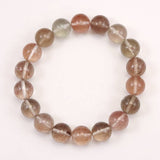 Japanese Natural Pink Included Quartz 11.5mm Bead Bracelet 39.2g (ID:13430)