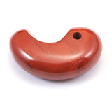Japanese Natural Akadama Jasper 32mm Magatama 9.8g (ID:13636)