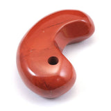 Japanese Natural Akadama Jasper 32mm Magatama 9.8g (ID:13636)