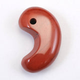 Japanese Natural Akadama Jasper 32mm Magatama 9.8g (ID:13636)