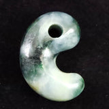 Natural Itoigawa Jadeite Green 30mm Magatama 11.5g with Certificate (ID:13776)