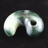 Natural Itoigawa Jadeite Green 30mm Magatama 11.5g with Certificate (ID:13776)