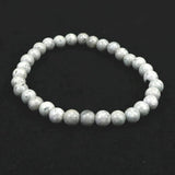 Japanese Natural Omi Rhyolite 6mm Bead Bracelet 9.2g (ID:13985)