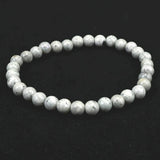 Japanese Natural Omi Rhyolite 6mm Bead Bracelet 9.2g (ID:13985)