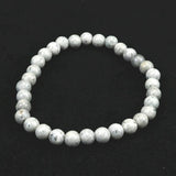 Japanese Natural Omi Rhyolite 6mm Bead Bracelet 9.2g (ID:13985)