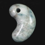 Natural Itoigawa Jadeite Blue 25mm Magatama 8.8g with Certificate (ID:14019)