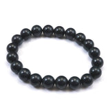 Japanese Natural Dark Blue Kamuikotan Actinolite Schist 10mm Bead Bracelet 30.2g (ID:14256)