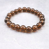 Japanese Natural Smoky Quartz 9mm Bead Bracelet 23.0g (ID:14379)