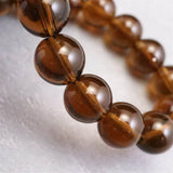 Japanese Natural Smoky Quartz 9mm Bead Bracelet 23.0g (ID:14379)