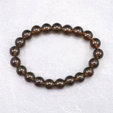 Japanese Natural Smoky Quartz 9mm Bead Bracelet 23.0g (ID:14379)