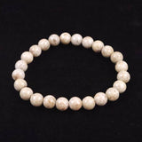 Japanese Natural Ninigi Quartz 8mm Bead Bracelet 17.9g (ID:14448)