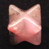 Japanese Natural Rhodonite 18mm Star Polyhedron 3.2g (ID:14554)