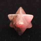 Japanese Natural Rhodonite 18mm Star Polyhedron 3.2g (ID:14554)