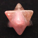 Japanese Natural Rhodonite 18mm Star Polyhedron 3.2g (ID:14554)