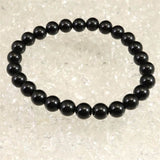 Japanese Natural Obsidian 8.1mm Bead Bracelet 17.0g (ID:14920)