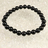 Japanese Natural Obsidian 8.1mm Bead Bracelet 17.0g (ID:14920)