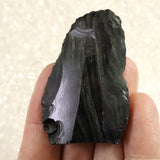Japanese Natural Obsidian 53mm Lithic Artifact 22.2g (ID:15265)