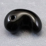 Japanese Natural Obsidian 27.5mm Magatama 7.4g (ID:15589)