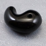 Japanese Natural Obsidian 27.5mm Magatama 7.4g (ID:15589)